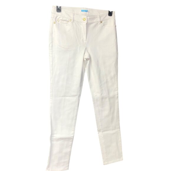 J McLaughlin Stretch Slim Leg white denim‎ Jeans 8 - Picture 3 of 10